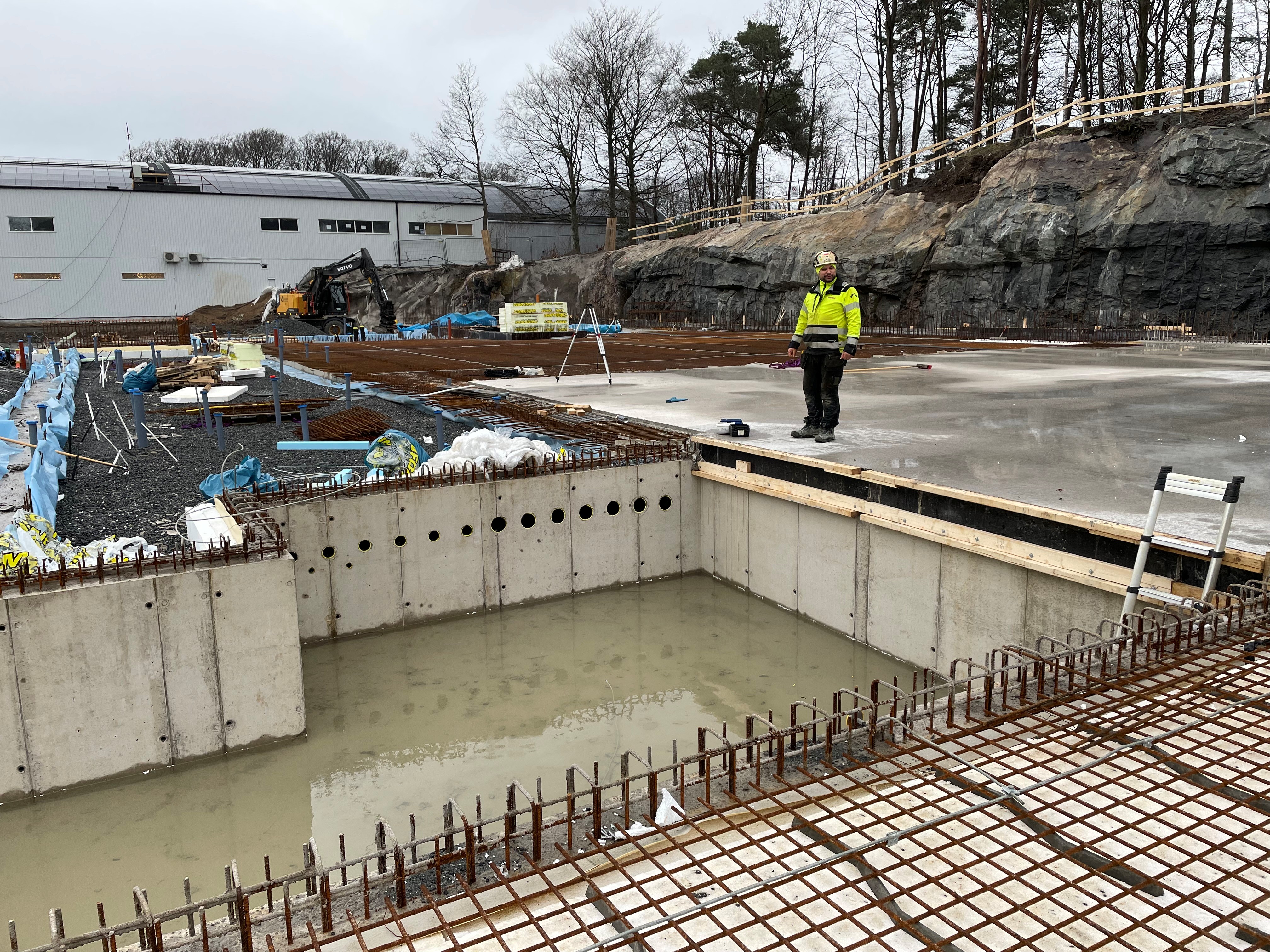 Slottsskogshallen gjutning